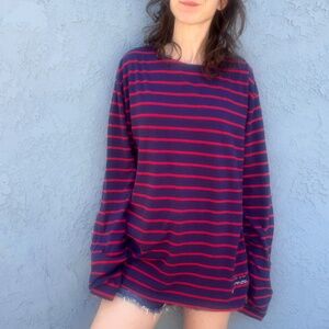 Women s Breton Stripd Shirt 2X by Gant NWT Navy and red Fisherman style